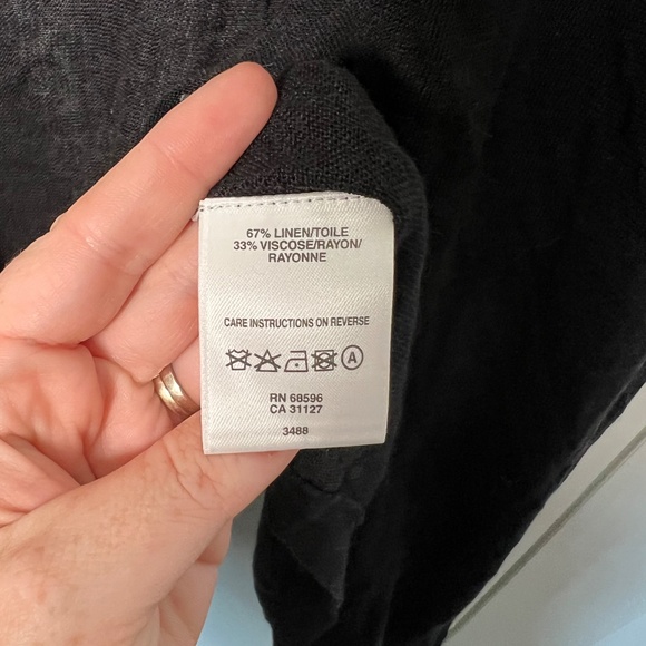 DKNYC NWT Linen Blend Open Long Cardigan Women’s Size Medium - Picture 4 of 5